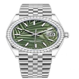 Master watch business style sapphire glass green carved dial stainless steel case automatic mechanical movement folding clasp whol314d