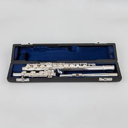 601 flute pro cupronickel opening c key 17 hole flute silver plated with box