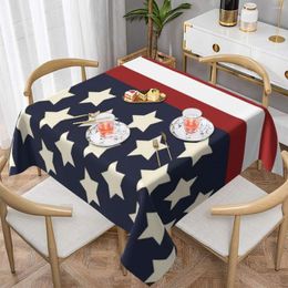 Table Cloth USA American Flag Tablecloth Patriotic Stars And Stripes Print Decoration Cover Wedding Wholesale Waterproof