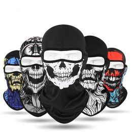 Cycling Helmets Skull Men Balaclava Ski Mask Caps Snowboard Face Cover Motorcycle Bicycle Helmet Hood Bandana Scarf Breathable Windproof 230925