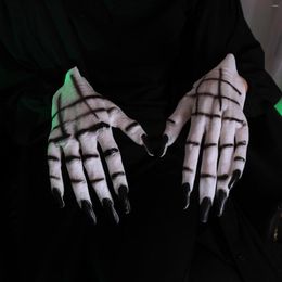 Parti Dekorasyonu Cadılar Bayramı Korku Eldivenleri Maskeli Sarf Malzemeleri Kadınlar Beyaz Pografi L5 Giyin