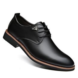 Dress Shoes Luxury Brand Leather Concise Men Business Pointy Black Shoes Breathable Formal Wedding Basic Shoes Men Dress Shoes Fashion 230925