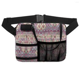 Waist Bags National Bo Miya Pattern Brand Design Satchel Storage Tools Waistpack Multi Pockets Zippers Soft Large Crossbody Bag DIY