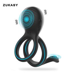 Cockrings Wireless Remote Control Cockring Vibrator Clitoris Stimulation Penis Ring Sex Toys for Men Male Cock Rings Goods Adults 230925