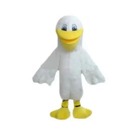 Halloween White Pelican Mascot Costumes Halloween Cartoon Character Outfit Suit Xmas Outdoor Party Outfit Unisex