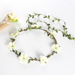 Decorative Flowers 1PC Wedding Party Artificial Bride Bridesmaids Sisters Wreath Decoration Po Props Simulation Flower Hair Headwear