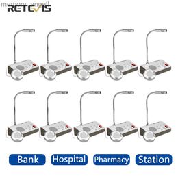 Walkie Talkie Retevis RT-9908 Window Intercom System Dual Way Interphone Window Speaker Two-Way Intercom 10PCS for Pharmacy Bank Bus Station HKD230925