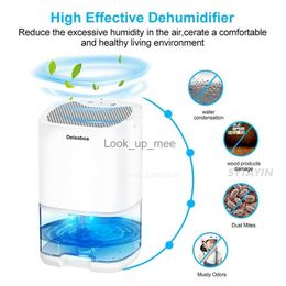 Dehumidifiers 1000ml Rechargeable Dehumidifier Mute Moisture Absorbers Air Dryer with Water Tank Air Dehumidifier for Home Basement WardrobeYQ230925