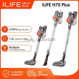 Vacuum Cleaners ILIFEH70/H70Plus Cordless Handheld Vacuum Cleaner Robot 21kPa Suction 1.2L Dust Cup 40Mins Time LED Illuminate Removable BatteryYQ230925