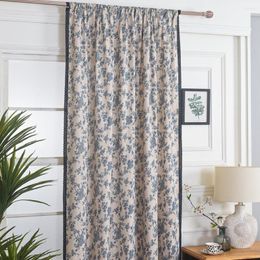 Curtain American Garden Orchid Cotton Linen Home Window Thick Blackout Drapes Bay Curtains For The Living Room