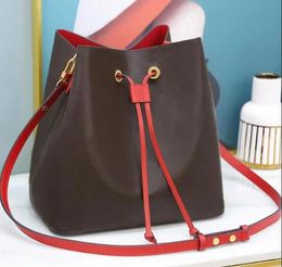 designers bag Bucket Drawstring Shoulder bag handbags pochette purse tote bag Fanny Pack Women Belt Bag Waist bag Cross Body String clutch bag flower red