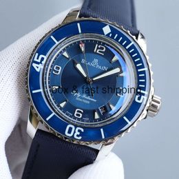 Business-Uhr aus Titan, 45 mm, wasserdicht, Herrenuhr 1315 50, mechanisch, trendiges Uhrwerk, elegant, Fifty Designer-Luxus, AA1D