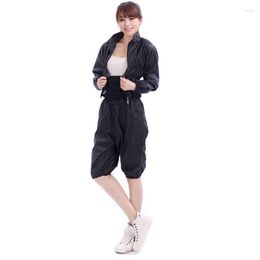Women's Two Piece Pants Aerobics High Waist Weight Loss Lose Sauna Suit Set Sets Slimming Women Clothing Pant And Shirt