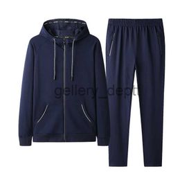 Men's Tracksuits Newest Winter Thick Men Sports Suit Sweat Tracksuit Hooded Sportswear Zipper Jackets Pants Casual Hoodie Sets Plus Size 8XL 9XL J230925