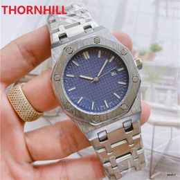 Famous designer men skeleton dial watch 42mm quartz movement iced out high quality full fine stainless steel dress All Dials Work 264m