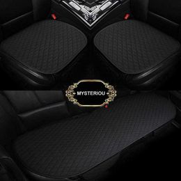 Four Seasons Linen Fabric Car Seats Cover Front Rear Flax Cushion Breathable Protector Mat Pad Universal Size Auto accessories318E