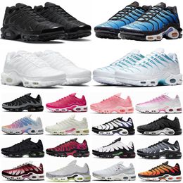 tn plus mens trainers tns running shoes white Black Anthracite Blue Red Dusk Atlanta University Gold Bullet women Breathable sneakers sports tennis Big Size 36-46 S1