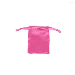 Jewelry Pouches 500pcs Small Drawstring Bags Satin Wholesale 5" 7" Gift With Custom 1 Color Logo DHL Include