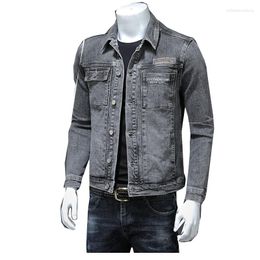 Men's Jackets 2023 Spring Fashion US Size Cotton Long Sleeve Denim Shirts Casual Solid Colour Pocket Men High Quality Streetwear