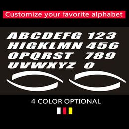 2 7cm Height Wheel Stickers Car Tuning Universal 3D Permanent PVC Lettering Sticker Personalized Automotive Tire Decor Stickers Y2290U