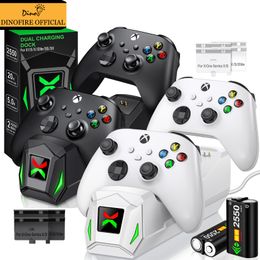 Other Accessories Charging Dock Station For Xbox One/Xbox One X/Xbox One S Controller Charger For Xbox Series X/Xbox Seires S with 2Pcs Batteries 230925