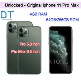 100% original Apple iPhone 11 Pro Max 6.5" Used iphone11 Pro 5.8" Genuine Super Retina XDR OLED Face ID A13 Bion ROM 64/256GB 4G Unlocked Mobilephone,A+Excellent Condition