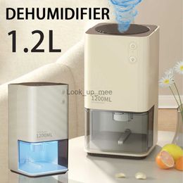 Dehumidifiers Dehumidifier Moisture Absorbers Air Dryer with 1.2L Water Tank Quiet Air Dehumidifier for Home Basement Bathroom WardrobeYQ230925