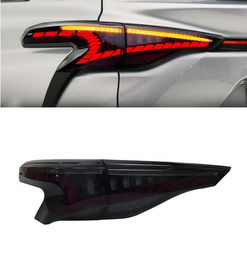 Car Styling Through Taillight For Toyota SIENNA 20 22 LED Brake Reversing Highlight Dragon Scale LED Streamer Turn Signal