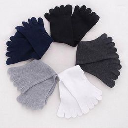 Men's Socks High Quality Unisex Cotton Five Finger Casual Comfortable Warm Japanese Separate Toe Mens Fashion Sport Middle Sock