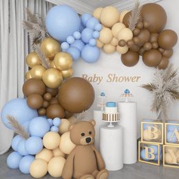 Other Event Party Supplies Coffee Brown Balloon Garland Arch Kit 1st Birthday Party Decorations Kids Latex Baloon Baby Shower Teddy Bear Theme Ballon 230923