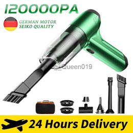 Vacuum Cleaners 120000PA Car Cleaner Mini Portable Strong Suction Handheld for Wireless Cleaning Machine Home Appliance YQ230926