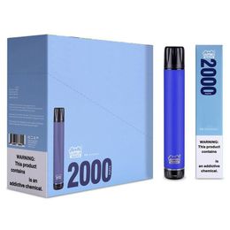 VAPEN Macro 2000 Puffs Disposable E-Cigarette Vape Pen with Vertical Coil Vaporizer Pre-Filled Bars e Cigs Vaporizers E-Vapes