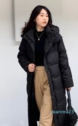 winter knee-length casual warm down jacket long loose fashion coat