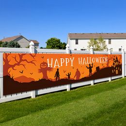 Banner Flags Happy Halloween Banners Flags Halloween Decoration for Home Ghost Pumpkin Bat Pillowcase Horror Trick Or Treat Party Supplies 230923
