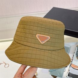 Fashion Designer Brand Bucket Hat Luxury Caps Hats Mens Womens Spring Summer Bucket Hats Letter Triangle Bonnet Casquette Street Sunhat