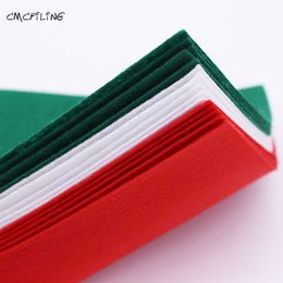 Arts and Crafts 1mm Christmas Red Green White Hard Felts Sheets Fort DIY Arts Crafts Sewing Scrapbook Hometextile 230925