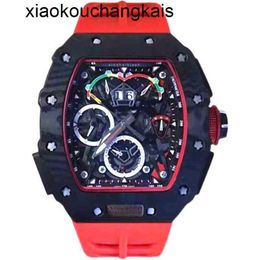 RicharMilles Watch Automatic SuperClone KV Factory Imported Barrel TourbillonCarbon fiber sapphire Ship By Fedex