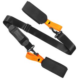 Snowboards Skis Ski Pole Carrying Strap Adjustable Ski Pole Shoulder Strap Skiboard Fixed Strap with AntSlip Pad Nylon Skiing Bag For Ski board 230925