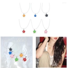 Pendant Necklaces Trend Star Choker Necklace For Women Sweet Fun Clavicle Chain Wax Rope Korean Student Aesthetic Y2k Jewellery Dropship