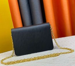 5a luxury designer bag twist belt leather fashion handbag women's mini shoulder bag metal chain flap crossbody bag #68560 high quality