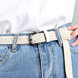 Belts Fashion Belt For Women Jeans Pants Womens Dress Accessories Twist Knitted Leather Casual Waistband Width 2.5cm