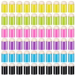 Highlighters 60 Pieces Finger Sponge Daubers Finger Painting Sponge Craft Drawing Sponge Dauber Set For Painting Art Ink Crafts 230925