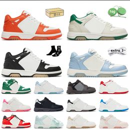 With Box Out Of Office Sneaker Designer Casual Shoes Womens Mens White Low Calf Leather Pink Green Arrows Jogging Walking Virgil Trainers Abloh Tennis Shoe Size 35-45