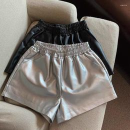 Women's Shorts Ladies Fashion Casual Cool PU Leather Booty Women Clothing Girls High Waist Womens Female Sexy Clothes BVy81130