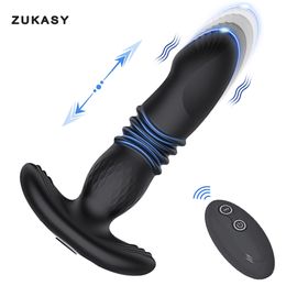 Anal Toys Thrusting Vibrator Vibrating Butt Plug Sex for Women Wireless Remote Dildo Buttplug Prostate Massager Men 230925