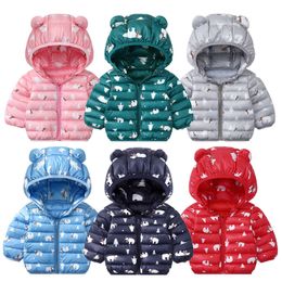 Thicken Warm Winter Boys Clothing Hooded Coat Toddler Boys Outfit Clothes Children Fashion Outwear Jacket Coat 1 2 3 4 Years 201126