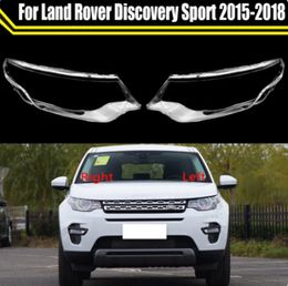 Car Headlight Cover Lampcover Lampshade Lamp Glass Lens Case Auto Light Caps For Land Rover Discovery Sport 2015-2018