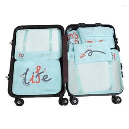 Storage Bags Packing Cubes For Suitcases 6pcs Clothes Lingerie Travel Must Haves Family Breaks