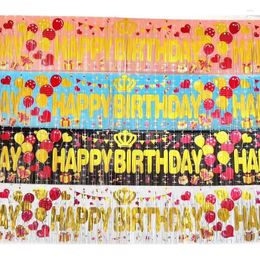 Party Decoration Happy Birthday Fringe Curtain Backdrop Tassel For Wedding Baby Shower Background Wall Decor