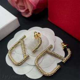 Fashion earing studs luxury diamond earring wedding formal simple ornament fashion designer earrings classical daily casual formal zb031